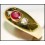 18K Yellow Gold Ruby Diamond Genuine Solitaire Ring [RS0140]