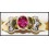 18K Yellow Gold Ruby Stunning Diamond Solitaire Ring [RS0184]