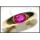 Oval cut Ruby Solid 18K Yellow Gold Natural Solitaire Ring [RS0014]