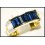 Natural Baguette Blue Sapphire Diamond 18K Yellow Gold Ring [RQ0021]