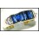 Natural Diamond Blue Sapphire Baguette 18K Yellow Gold Ring [RQ0031]