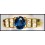 Diamond Genuine Solitaire Blue Sapphire 18K Yellow Gold Ring [RS0075]