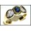 Oval Blue Sapphire Solitaire 18K Yellow Gold Diamond Ring [RS0077]