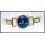 Diamond 18K Yellow Gold Estate Solitaire Blue Sapphire Ring [RS0084]