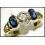 18K Yellow Gold Gemstone Diamond Couple Blue Sapphire Ring [RS0078]
