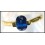 Gemstone Blue Sapphire Estate 18K Yellow Gold Solitaire Ring [RS0055]