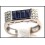 Blue Sapphire Diamond Gemstone Exclusive 18K White Gold Ring [R0004]