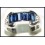 18K White Gold Stunning Diamond Gemstone Blue Sapphire Ring [RQ0043]