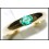 Oval Emerald Gemstone Stunning 18K White Gold Ring [RS0014]