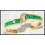 18K Yellow Gold Exclusive Gemstone Emerald Diamond Ring [R0049]