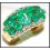 Estate 18K Yellow Gold Cocktail Diamond Emerald Ring [R0015]