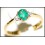 Emerald Diamond Exclusive Solitaire 18K Yellow Gold Ring [RS0003]