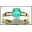Diamond Estate Emerald Solitaire 18K Yellow Gold Ring [RS0126]