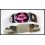 Oval Ruby Gemstones Ring Solid 18K White Gold [R0125]
