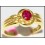 Estate 14K Yellow Gold Solitaire Gemstone Ruby Ring [RR052]