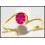 Genuine 14K Yellow Gold Solitaire Gemstone Ruby Ring [RR057]