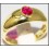 Stunning Solitaire Gemstone Ruby Ring 14K Yellow Gold [RR060]