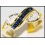 Diamond Estate Blue Sapphire Gemstone 14K Yellow Gold Ring [RR020]