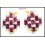 Diamond 18K Yellow Gold Gemstone Exclusive Ruby Earrings [E0049]