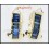 Diamond 18K Yellow Gold Genuine Blue Sapphire Earrings [E0014]