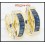 18K Yellow Gold Blue Sapphire Estate Diamond Earrings [E0017]
