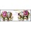 14K Yellow Gold Gemstone Jewelry Stud Elephant Earrings Ruby [E_109]